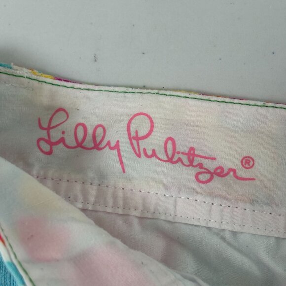 Lilly Pulitzer The Callahan Short Womens 4 Besame Mucho Multi Floral Cotton - Picture 4 of 10